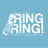 Logo de Ring Ring Productora Creativa sobre fondo azul claro